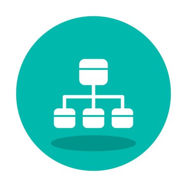 Modern Akış Çizelgesi simgesinin vektör çizimi                            