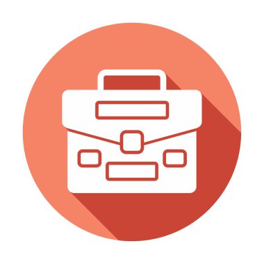 Portföy düz vektör simgesi