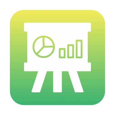 Whiteboard simgesinin vektör illüstrasyonu