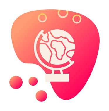 Dünya küre vektör çizimi tasarımı