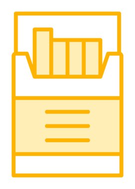 Sigara Kutusu Web simgesi, vektör illüstrasyonu 