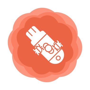 Pendrive Virüs ikon vektör görüntüsü. Web uygulamaları, mobil uygulamalar ve yazdırma ortamları için kullanılabilir.
