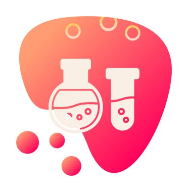 Matara ikonu. Laboratuvar ekipmanları. vektör illüstrasyonu.                     