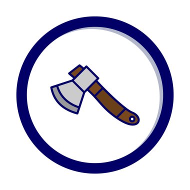 Balta. Web simgesi basit illüstrasyon