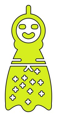 Teru Teru Bozu simgesi, vektör çizimi