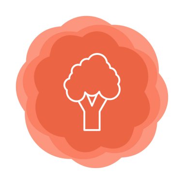 brokoli web simgesi, vektör illüstrasyonu  