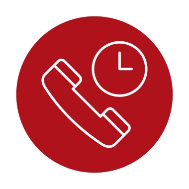 Basit Arama Bekleme simgesi, vektör illüstrasyonu