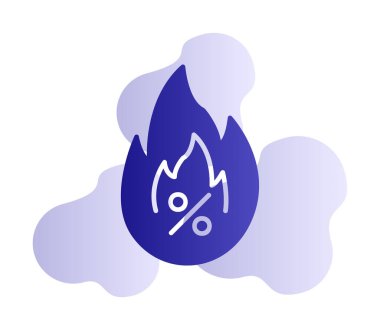 Hot Sale ikon vektör illüstrasyon tasarımı ile basit bir yangın