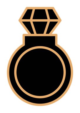 halka simgesi, vektör illüstrasyonu basit tasarım