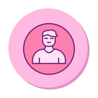 Profil simgesi vektör illüstrasyonu