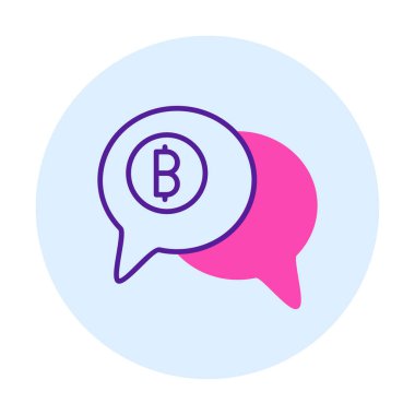 Dolar sembolü vektör çizimi tasarımı ile sohbet et 