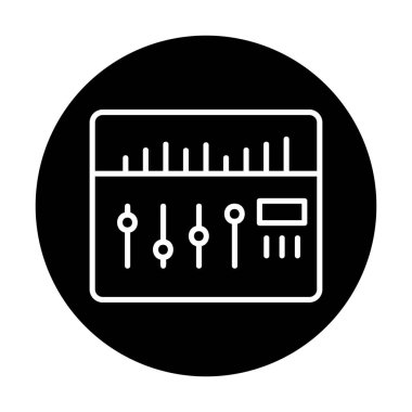 Modern Ses Karıştırıcı simgesinin vektör çizimi              