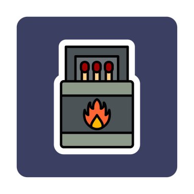 Basit düz eşleştirme simge vektör illüstrasyonuName 