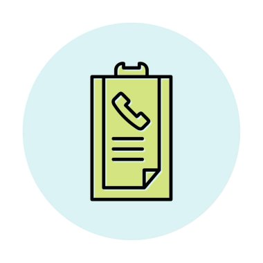 Basit Arama Listesi Geçmişi simgesi, vektör illüstrasyonu