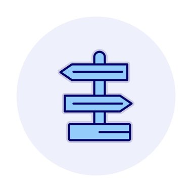 Yön işareti. Web simgesi basit tasarım 