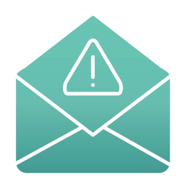 Basit çöp posta harfi simgesi, vektör illüstrasyonu