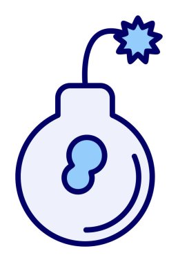 Bomba simgesi vektör illüstrasyonu