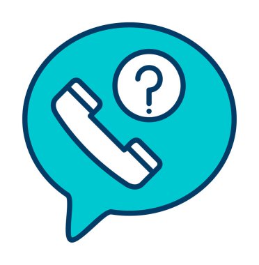 Basit kaçırılan çağrı simgesi, vektör illüstrasyonu