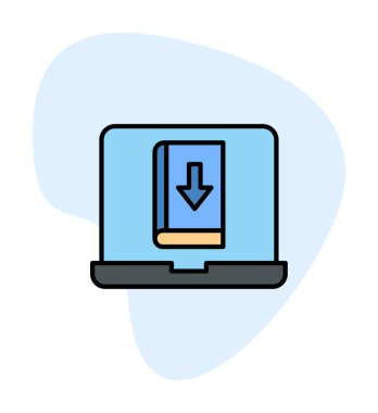 Kitap simgesi, vektör illüstrasyon tasarımı indir 