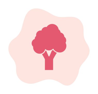 brokoli web simgesi, vektör illüstrasyonu  