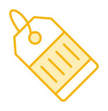 Fiyat Etiketi simgesi, vektör illüstrasyonu basit tasarım