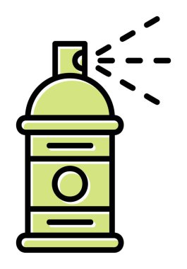 Boya spreyi ikon vektör illüstrasyon tasarımı