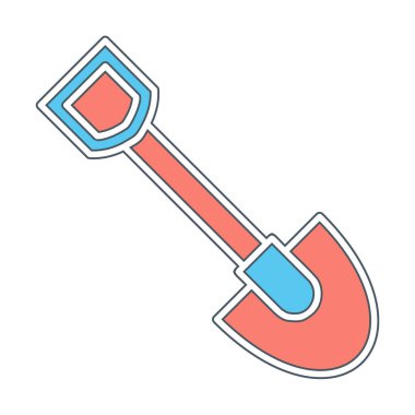 Web simge vektör çizim kürek 