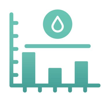 Şeker seviyesi grafik simgesi, vektör illüstrasyonu  