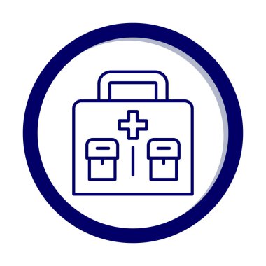 İlk yardım kiti vektör illüstrasyonu
