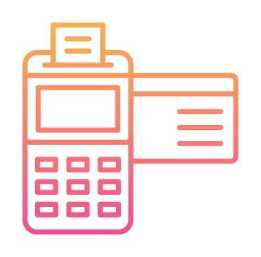 Kredi Kartı Makinesinin vektör çizimi