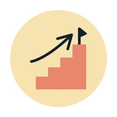 büyüyen grafik simgesi, vektör çizim