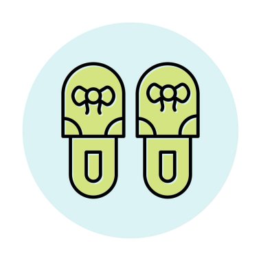 Basit Terlik simgesi, vektör illüstrasyonu