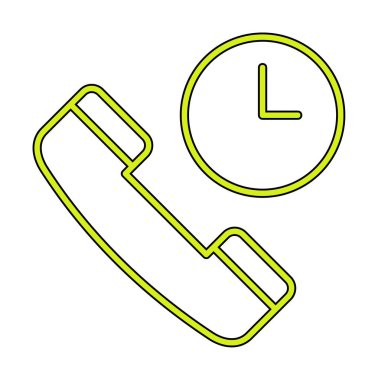 Basit Arama Bekleme simgesi, vektör illüstrasyonu