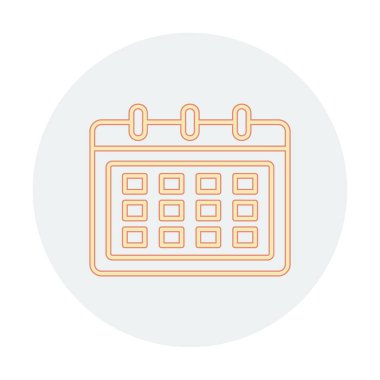 Takvim web simge vektör çizim