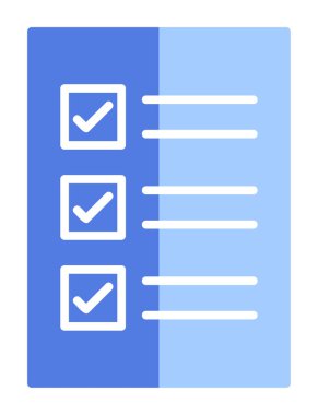 Kontrol Listesi web simgesi, vektör illüstrasyonu 