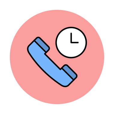 Basit Arama Bekleme simgesi, vektör illüstrasyonu