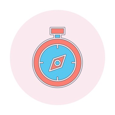 pusula ikon vektör illüstrasyon tasarımı