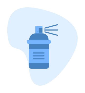 Boya spreyi ikon vektör illüstrasyon tasarımı