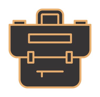 Portföy düz vektör simgesi