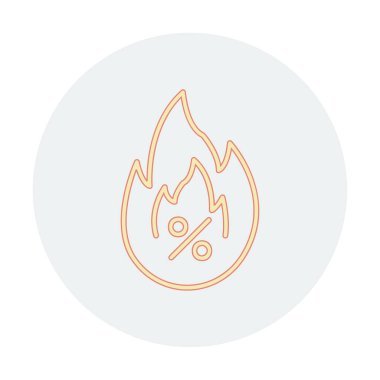 Hot Sale ikon vektör illüstrasyon tasarımı ile basit bir yangın