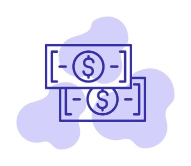 para düz simgesi, vektör illüstrasyonu