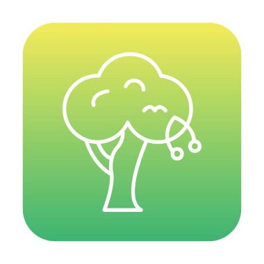 Kiraz ağacı web simgesi vektör illüstrasyonu