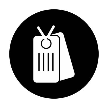 Köpek etiketi vektör simgesi, vektör illüstrasyonu