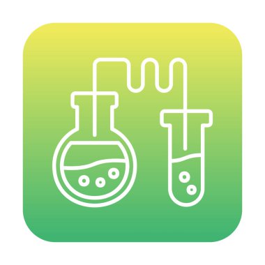 Test tüplü kimya laboratuvarı. Kimya konsepti                                             