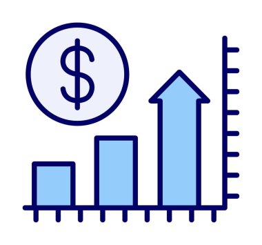 Fiyat Artan Simge Vektör Çizimi Tasarımı