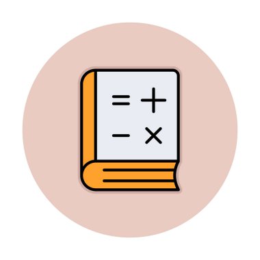 Matematik Kitabı vektör çizimi, simge ögesi arkaplanı          