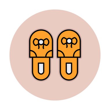 Basit Terlik simgesi, vektör illüstrasyonu