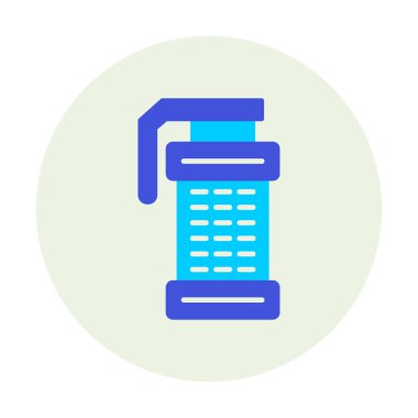 Smoke Grenade web simgesi, vektör illüstrasyonu