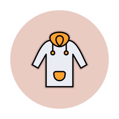 Yağmurluk Web simgesi, vektör illüstrasyonu