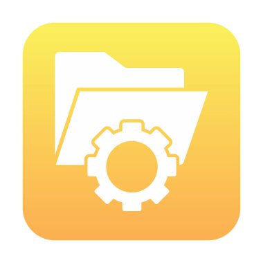 Basit Veri Yönetimi simgesi, vektör illüstrasyonu